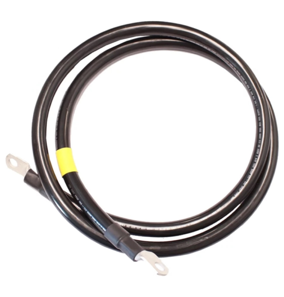 4-0 AWG Battery Cable with Lugs Black